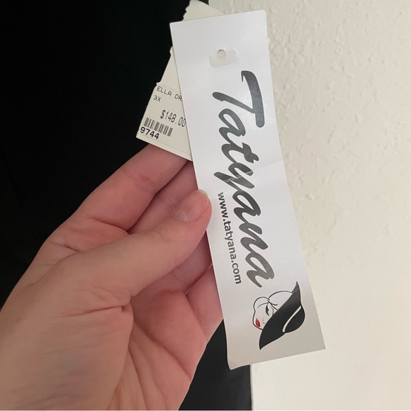 Tatyana “Ella” Black Wiggle Classic Pencil Dress Bettie Paige - Picture 6 of 10